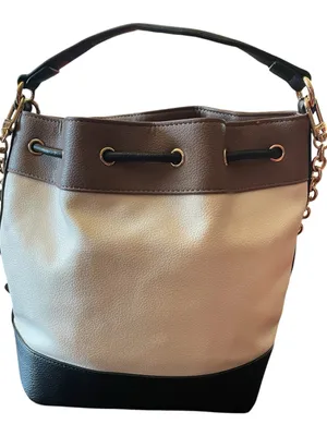 ANNE KLEIN Colorblock Bucket Bag Crossbody Shoulder Purse Drawstring Card Holder thumbnail 2