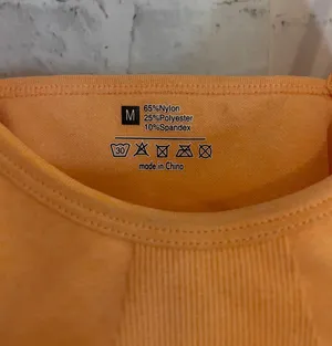 SheIn Peach Sports Bra thumbnail 2