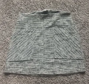 Le Lis Black and White Tweed Patch-Pocket Mini Skirt thumbnail 1