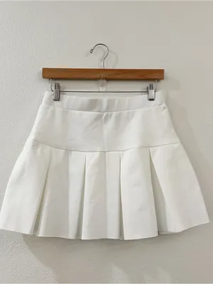 Princess Polly / Lioness Rescue‎ Me Pleat Mini Skirt White Size M thumbnail 2