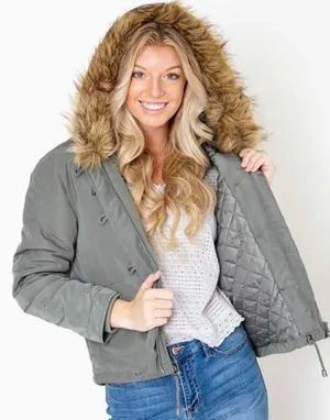 NWT Olive Green Jacket Size M thumbnail 1
