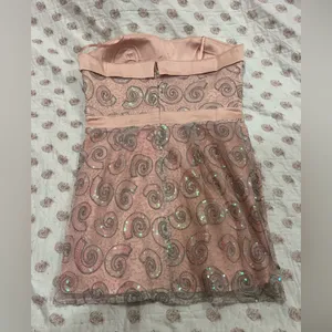 Arden B Sequin swirls Pink cocktail Dress thumbnail 2