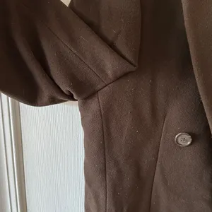 Chaps by Ralph Lauren Women’s Chocolate Brown Wool Overcoat, Size Medium thumbnail 9