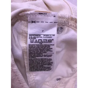 Old Navy Sky-Hi‎ Wide Leg Jeans Womens 2 Cream Extra High Rise Ecru thumbnail 5