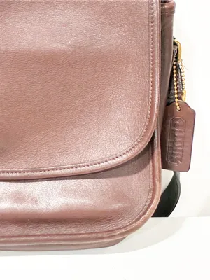 Vintage Coach 9790 Chocolate Brown Leather City Bag Shoulder Crossbody Purse thumbnail 2