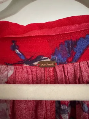 Free People Tunic Top Red Floral thumbnail 3