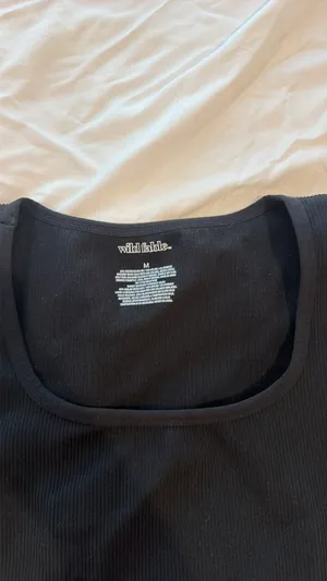 Wild Fable Crop Top Black thumbnail 2