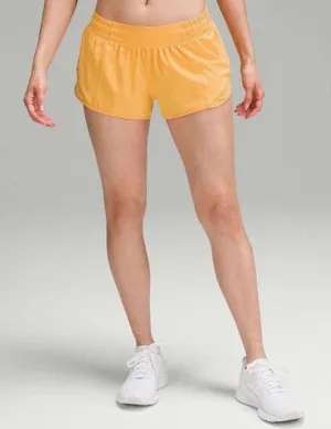 Lululemon NWT Rare Hotty Hot Low-Rise Lined Short 2.5" - Mango Dream - 6 thumbnail 3