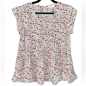 Entro Floral Babydoll Blouse thumbnail 3