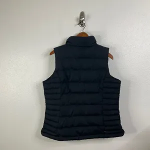 Lands' End Black‎ Puffer Vest Size Large thumbnail 2