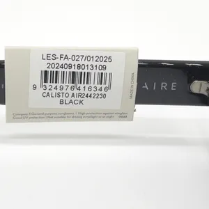 AIRE Calisto Sunglasses OS Black Oval Retro Y2K Minimalist Edgy Cyber Mob Wife‎ thumbnail 9