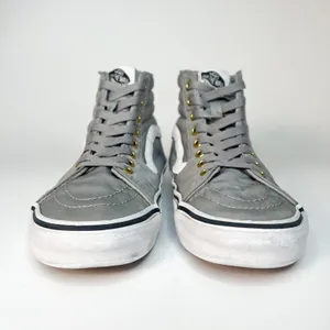 Vans Old Skool Grey Hi Top Skate Sneakers Shoes Grey Women 8 / Men 6.5 thumbnail 2