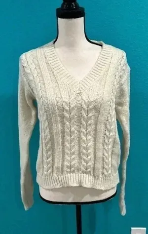 Brandy Melville beige wool blend sweater thumbnail 1