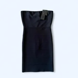 vintage y2k bcbg maxazria alyona black bandage bodycon mini dress XS 🖤 thumbnail 2