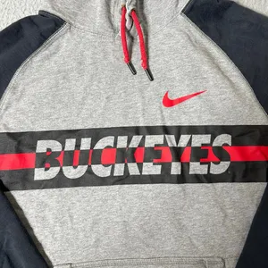 Ohio State Buckeyes Hoodie Womens L Gray Nike Pullover‎ NCAA College School thumbnail 4