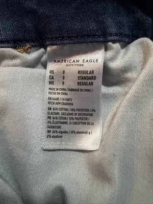 American Eagle Curvy Super High Rise Jegging Jeans Distressed Stretch Size 0 thumbnail 8
