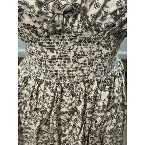 Old Navy brown floral maxi dress flattering Small Flowy thumbnail 6