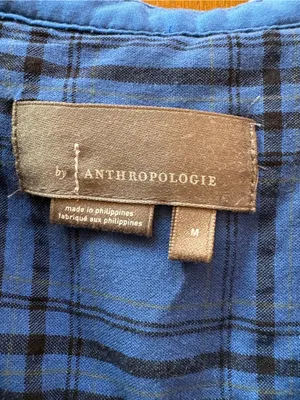 Anthropologie Meloday Blue Velvet Tunic Dress thumbnail 3