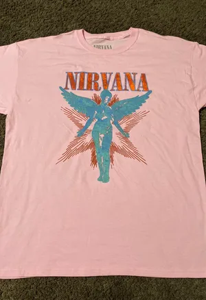 Nirvana In Utero Pink Tee Size XL thumbnail 1