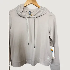 Vuori Halo‎ Essential Hoodie Womens XS Heather Grey Performance Pullover VW226 thumbnail 6