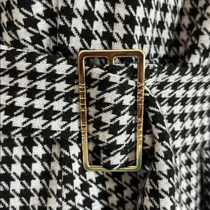 Anne Klein Belted Monochrome Houndstooth Sheath Dress thumbnail 5