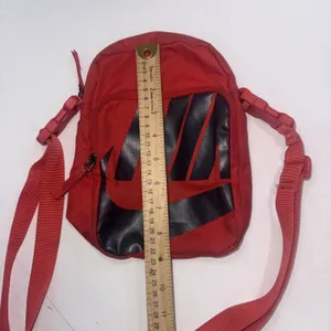 Nike Heritage Sportswear‎ Unisex Red Orange Logo Athletic Running Crossbody Bag thumbnail 12