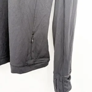 Lululemon Womens Black Its Rulu Run Half Zip Activewear Performance Jacket 8‎ thumbnail 7