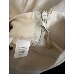 Jones New York Cream Linen dress pants 12 office professional thumbnail 3