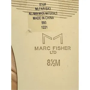 Marc Fisher Sandals Size‎ 8.5 Tan Square Open Toe Knot Detail thumbnail 9