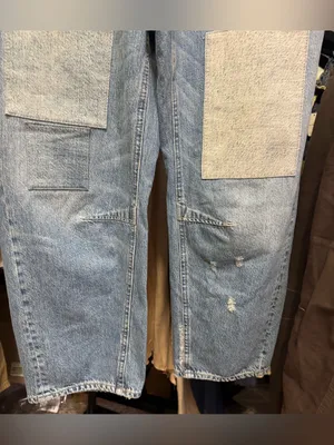 NWT Free People We The Free Moxie Pull-On Barrel Jeans - Truest Blue - 26 thumbnail 13