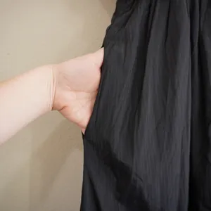 Baltic Born 1X Stefania Midi‎ Dress Black Smocked Puff Sleeve Wedding Guest NEW thumbnail 4