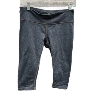 Prana Audrey Knicker size M capri low rise in grey running yoga thumbnail 4