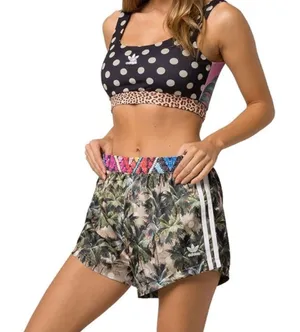 Adidas x Farm Rio ❤️SOLD❤️Outdoor Hiking Running Camping Preppy Activewear Shorts L thumbnail 1