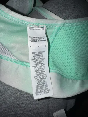 Nike Dri - Fit Mint green and white sports bra thumbnail 5