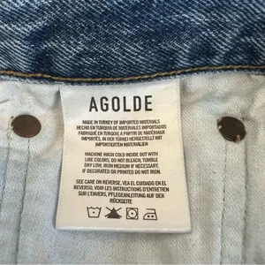 Agolde Women’s 90’s Pinch Waist Lineup Wash Distressed Straight Leg Jeans Sz 27 thumbnail 9
