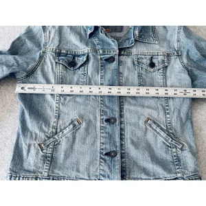 Levi's Levi Strauss Signature Women's Blue Denim Jacket Size Medium 8/10 Pockets thumbnail 8