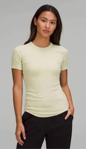 🍋 LULULEMON Hold Tight Short Sleeve Shirt Size 12 thumbnail 1