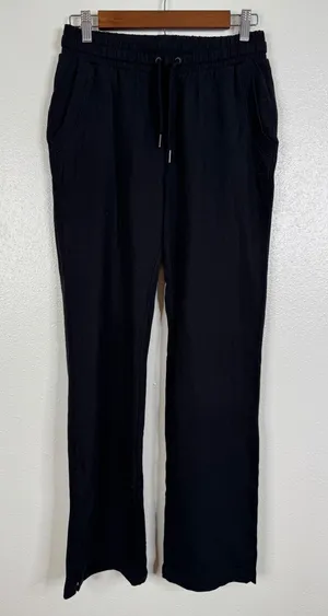 Tasc Performance Black Organic Cotton Bamboo Viscose Pants Small thumbnail 1