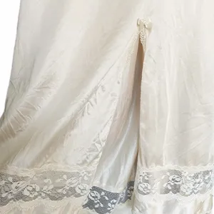 Vintage 80s White Lace Slip Dress 🔥 thumbnail 3