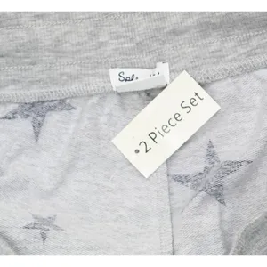 NEW Splendid Womens Knit Pajama Lounge Shorts R87D733 Gray Stars XL thumbnail 3