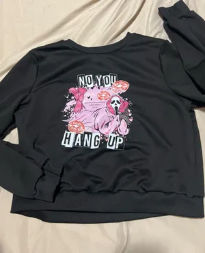 Scream Halloween crew neck Black thumbnail 1