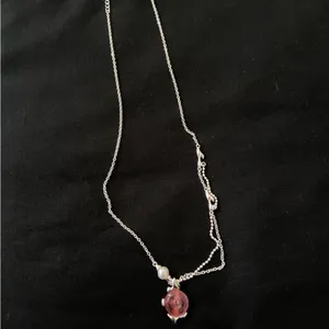 NEW Sterling Silver Strawberry Quartz Necklace Jewelry thumbnail 2