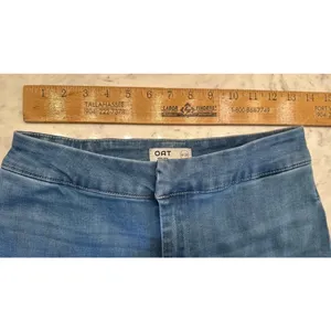 OAT New York Women High Rise Wide Leg Jeans Medium Wash Size 6/28 thumbnail 7