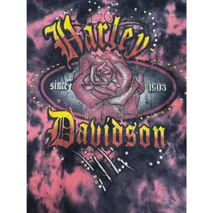 Harley Davidson Tie Dye Racerback Tank Top Women’s Medium thumbnail 2