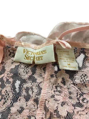 Victoria’s Secret Gold Label Teddy/Bodysuit Pink Size M Vintage 90’s Romantic thumbnail 2