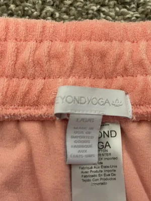 Women’s Beyond Yoga Tropez Terrycloth Pullover Shorts Set Loungewear Size L thumbnail 8