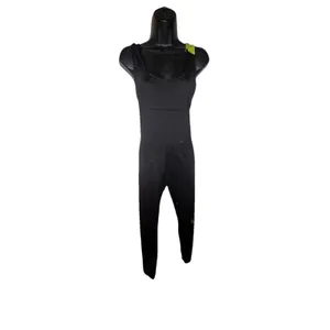 Xl Women's Workout Bodysuit Black and Lime Green. Tank Top Long Legged. Spandex thumbnail 4