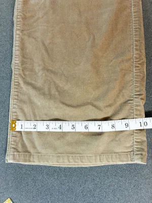 L.L. Bean Velour Pants Womens in Size 16 Light Brown Straight Leg Cabincore thumbnail 4