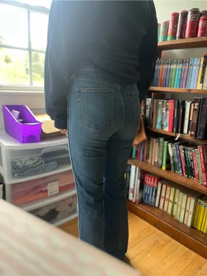 GAP Dark Blue Flare Jeans thumbnail 2