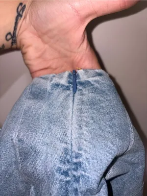 Finesse Y2K Light Blue Denim Mini Skirt Size XS thumbnail 5